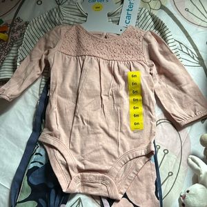 NWT 6 Months Carter baby girl 4 piece set